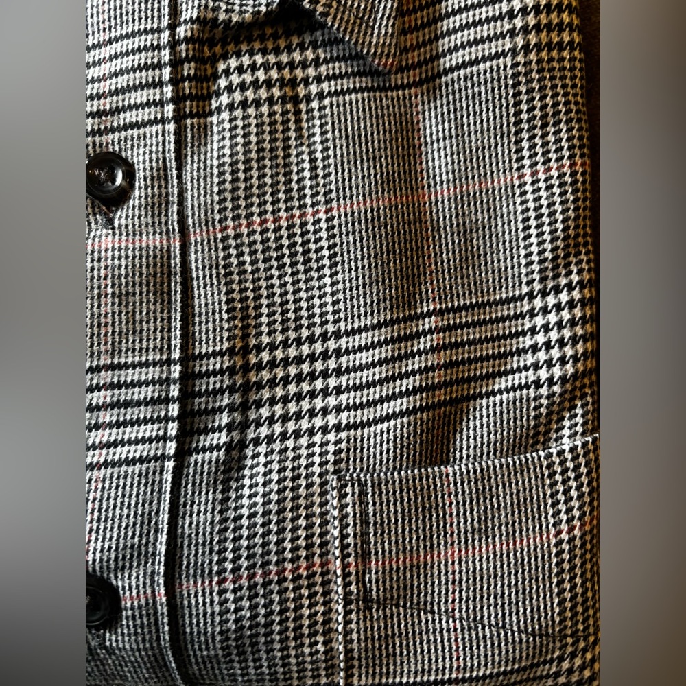 J. Crew Men's Cotton -Cashmere Blend Checkered Shirt - Picture 9 of 9